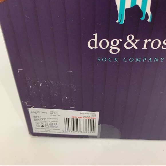 Dog & Rose Sock Company Boxed Gift Set 3 Pair Novelty Socks New Nwt Nib - Picture 8 of 8